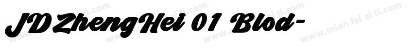 JDZhengHei 01 Blod字体转换